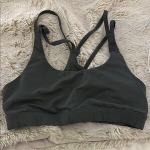 Women's Alo yoga green Sports Bra